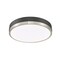 Z-Lite Algar Flush Mount, 1-Light, 16 In.W x 3 In.H, Matte Black + Brushed Nickel/Frosted 1006F16-MB-BN-LED - alternate 6